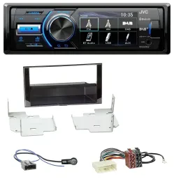 Автомагнитола для Nissan Micra (2013–2017) JVC Bluetooth USB DAB MP3 черный (piano black)