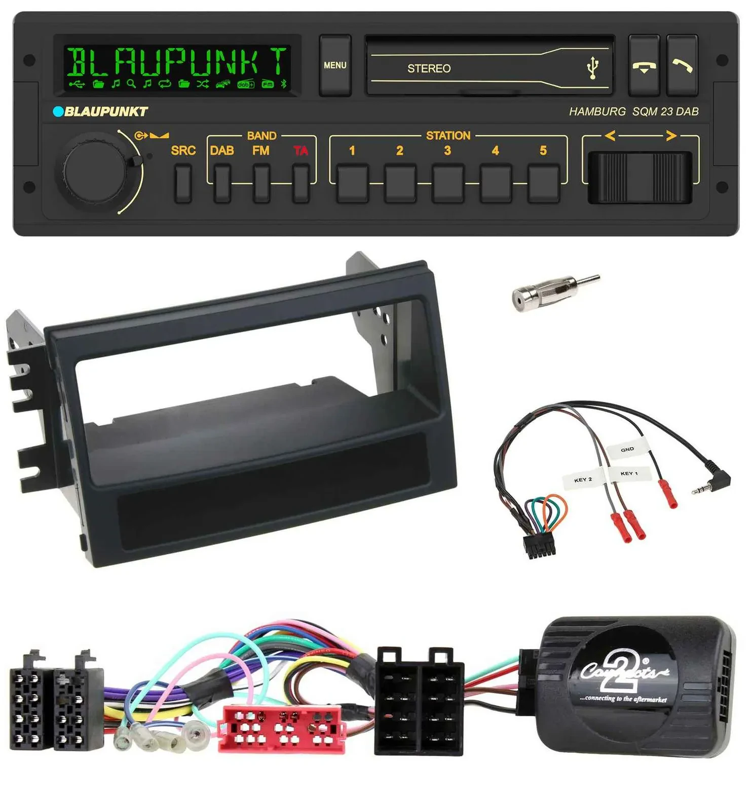 Blaupunkt USB DAB Bluetooth Lenkrad Autoradio für Kia Soul (2009-2011)