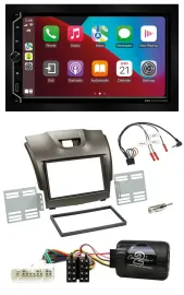 Автомагнитола для Isuzu D-Max (с 2012) ESX 2DIN DAB USB Bluetooth, поддержка кнопок на руле, серый