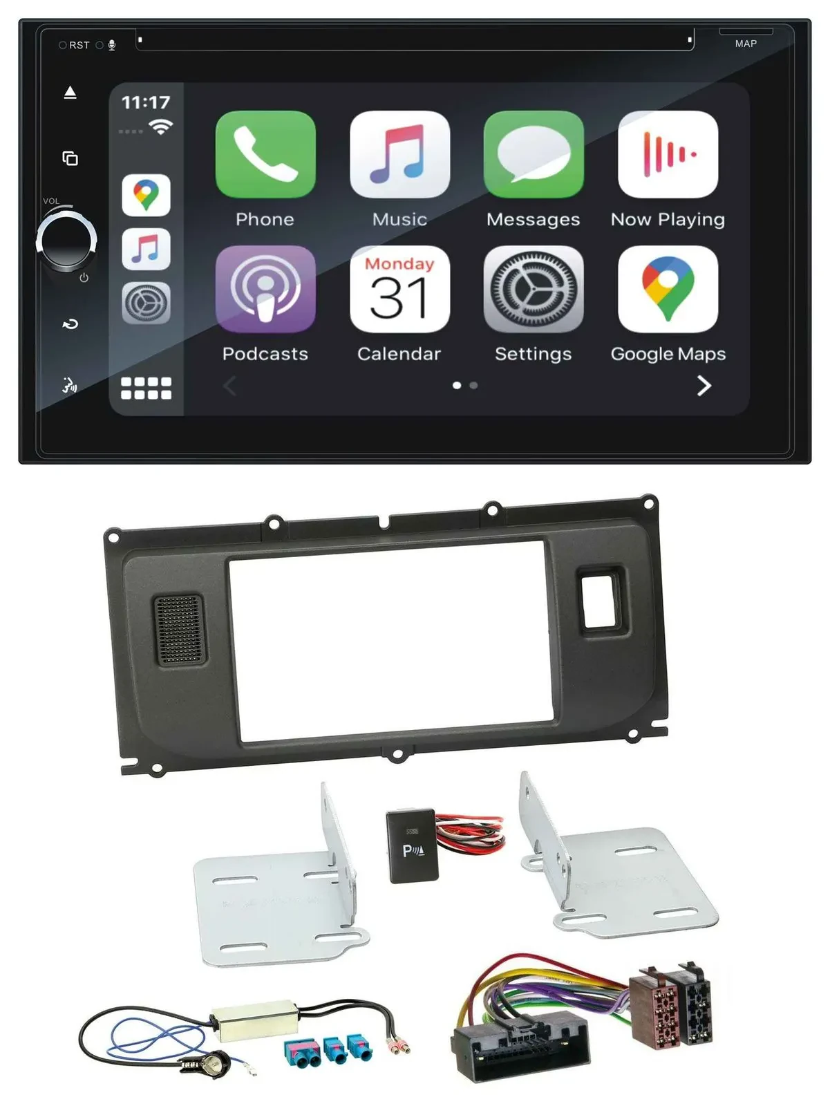 Blaupunkt 2DIN Bluetooth DAB USB DVD MP3 Autoradio für Land Rover Evoque ab 2011