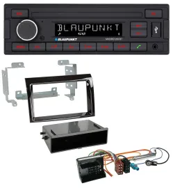 Blaupunkt USB AUX Bluetooth MP3 Autoradio für Citroen Jumper 06-11 Quadlock pian