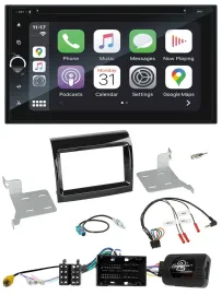 Автомагнитола Blaupunkt 2-DIN USB DAB Bluetooth TMC, для Citroen/Fiat/Peugeot, навигация, поддержка кнопок на руле