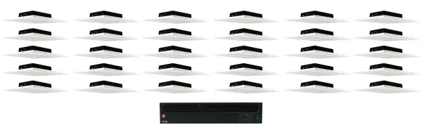Потолочная акустика JBL DCS8T White с усилителем (30 штук)
