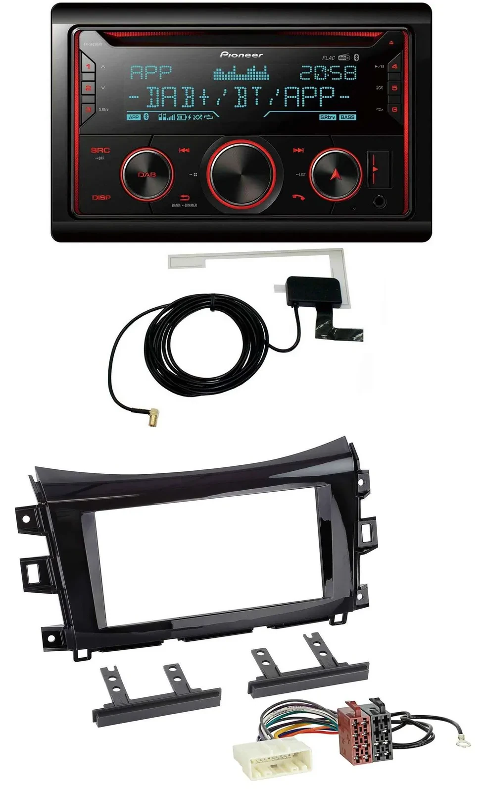 Автомагнитола для Nissan Navara (с 2016) Pioneer 2-DIN CD/MP3 USB Bluetooth DAB