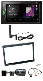 Pioneer MP3 DAB Lenkrad 2DIN Bluetooth Autoradio für Citroen C3 C2 Berlingo schw