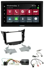 Blaupunkt 2DIN Lenkrad USB Bluetooth DAB Autoradio für Hyundai i30 2012-2017