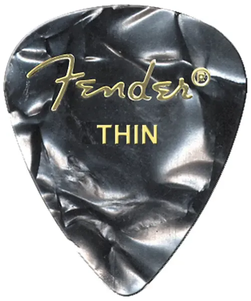 Медиаторы Fender 351 Thin Black Moto (144 штуки)