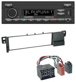 Blaupunkt AUX Bluetooth MP3 USB Autoradio für BMW 3er E46 (Rundpin, ab 1998)