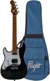 Электроукулеле для левшей FLIGHT Pathfinder Tenor TBK LH