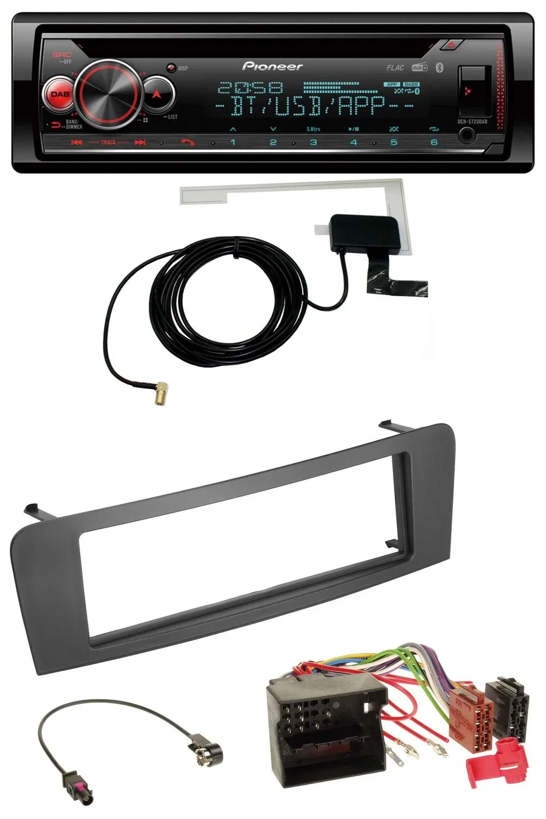 Автомагнитола для Mercedes A-Class W176, B-Class W Pioneer DAB, CD, MP3, USB, Bluetooth