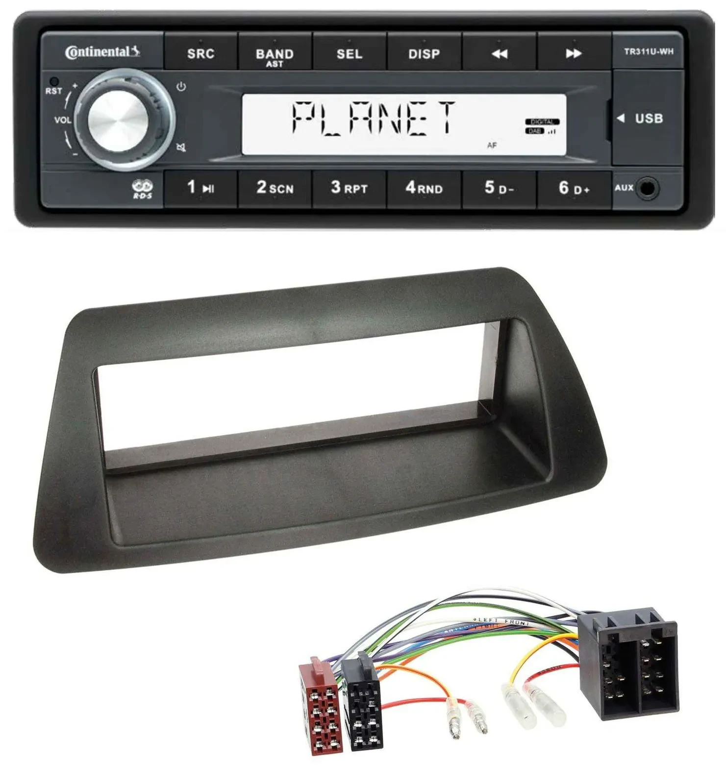Continental USB MP3 AUX 1DIN Autoradio für Fiat Bravo Brava Marea Marea-Weekend