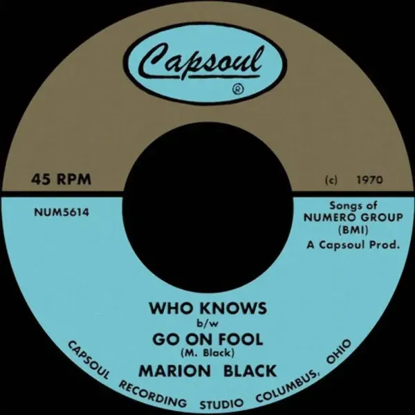 Marion Black — Go On Fool / Who Knows