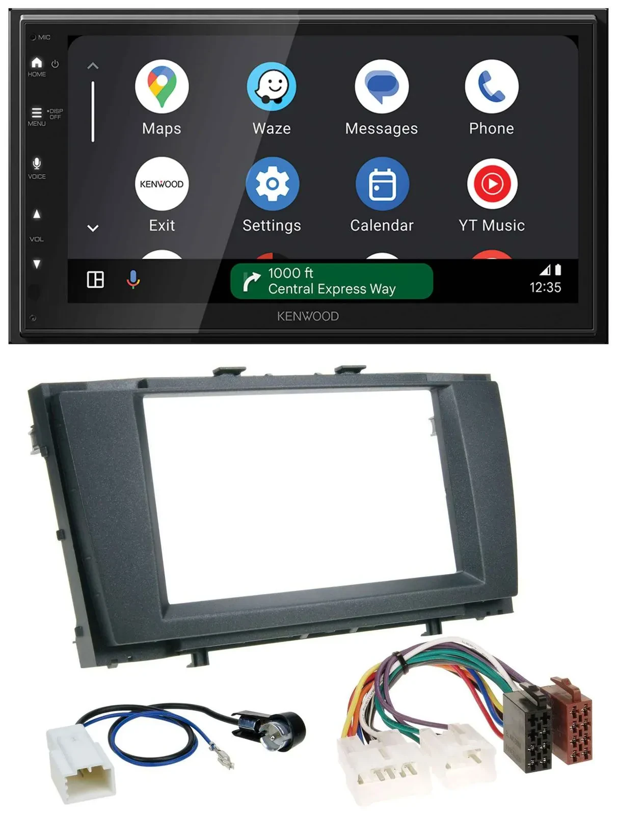 Автомагнитола для Toyota Avensis 2009–2015 Kenwood 2-DIN, DAB, Bluetooth, USB, MP3