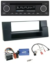 Blaupunkt Lenkrad Bluetooth DAB CD USB Autoradio für BMW 5er Ablage Rundpin