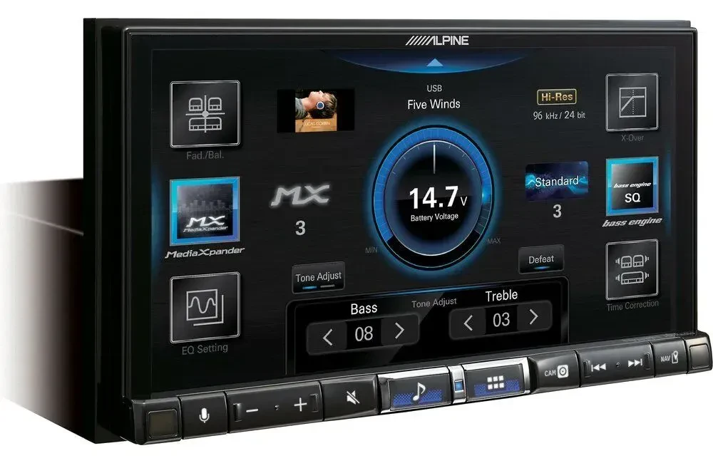 Автомагнитола Alpine iLX-507 Double-DIN 7" Apple CarPlay, Bluetooth