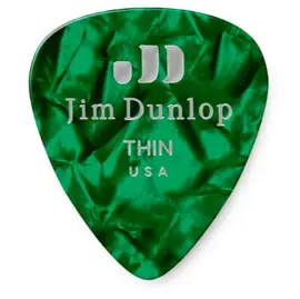Медиаторы Dunlop Celluloid Green Pearloid Thin 483P12TH 12Pack