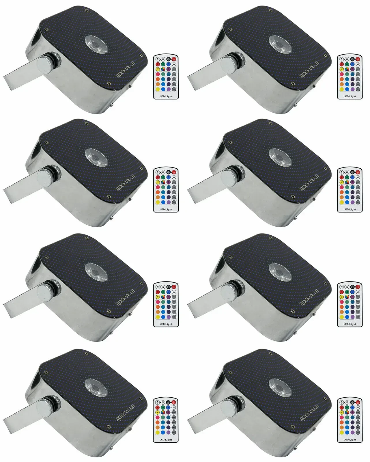 Светодиодный прибор Rockville MINI RF1 (8 штук)