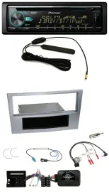 Автомагнитола Pioneer CD/MP3, DAB, USB для Opel Astra H/Zafira B/Corsa D, поддержка кнопок на руле, матовая