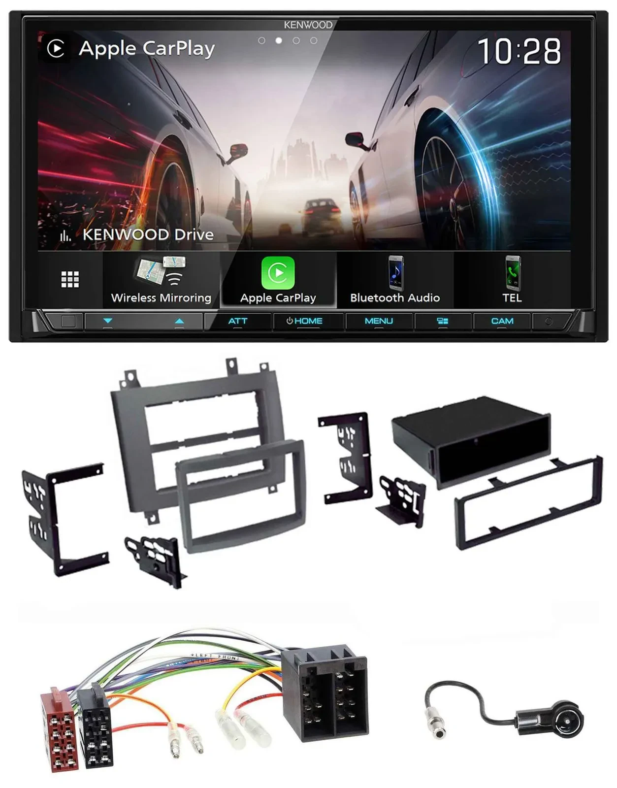 Автомагнитола для Cadillac CTS 2003–2007, SRX 2004 Kenwood 2DIN USB DAB Bluetooth MP3