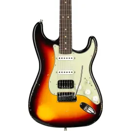 Fender CS Custom Deluxe HB S-1 Stratocaster Relic w/CC HW LE Guitar Sunburst