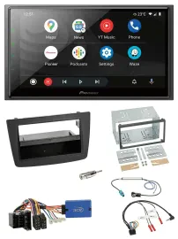 Автомагнитола для Alfa Romeo Mito Pioneer 2DIN, DAB, Bluetooth, USB, поддержка кнопок на руле