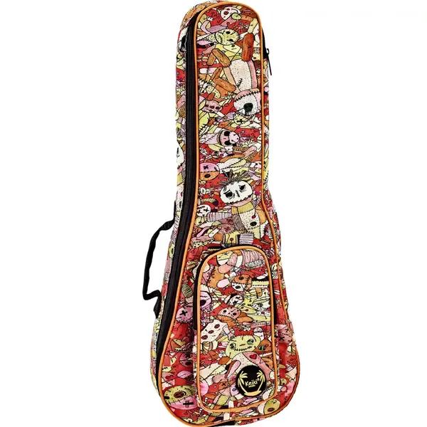 Чехол для укулеле Ortega KUB-VP-CC Keiki Concert Ukulele Bag Voodoo Puppet