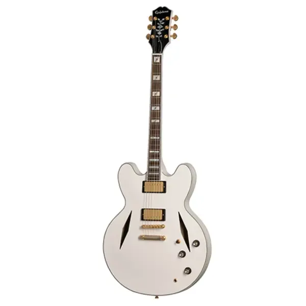 Электрогитара полуакустическая Epiphone Emily Jones "White Wolfe" Sheraton E Gitarre