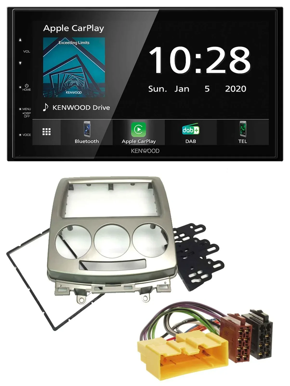 Автомагнитола для Mazda 5 (CR, 2005-2010) Kenwood 2DIN, Bluetooth, DAB, USB, MP3