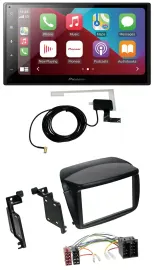 Pioneer USB Bluetooth DAB MP3 2DIN Autoradio für Fiat Doblo ab 10 Opel Combo ab