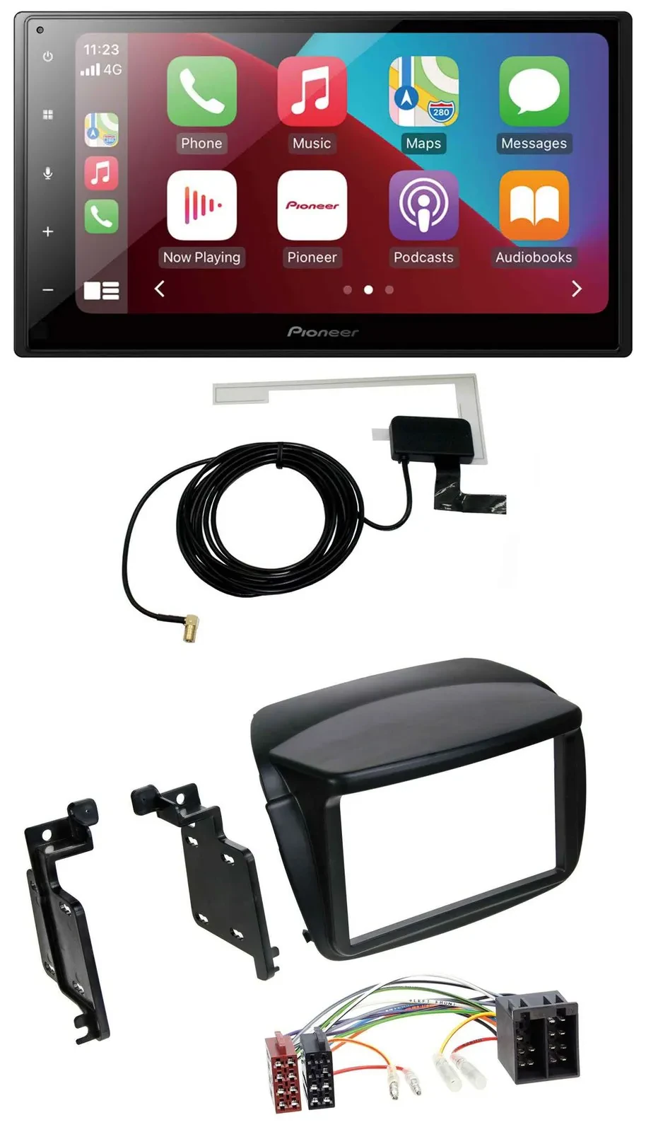 Pioneer USB Bluetooth DAB MP3 2DIN Autoradio für Fiat Doblo ab 10 Opel Combo ab