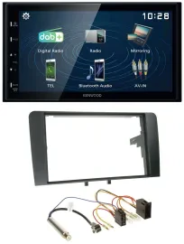 Kenwood 2DIN Bluetooth MP3 USB DAB Autoradio für Audi A3 8P 2003-2006 ISO