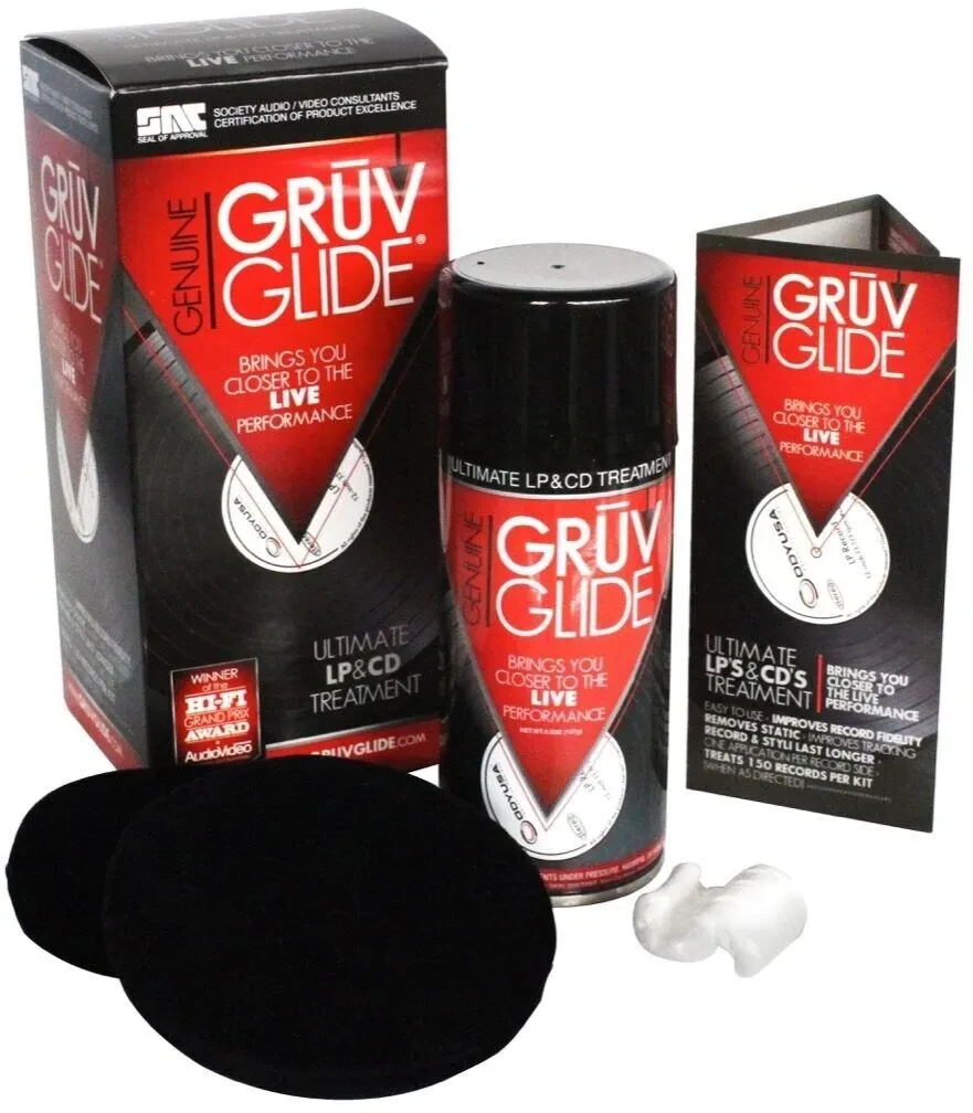 Odyssey GruvGlide LP Vinyl Record/CD Cleaning Treatment Kit
