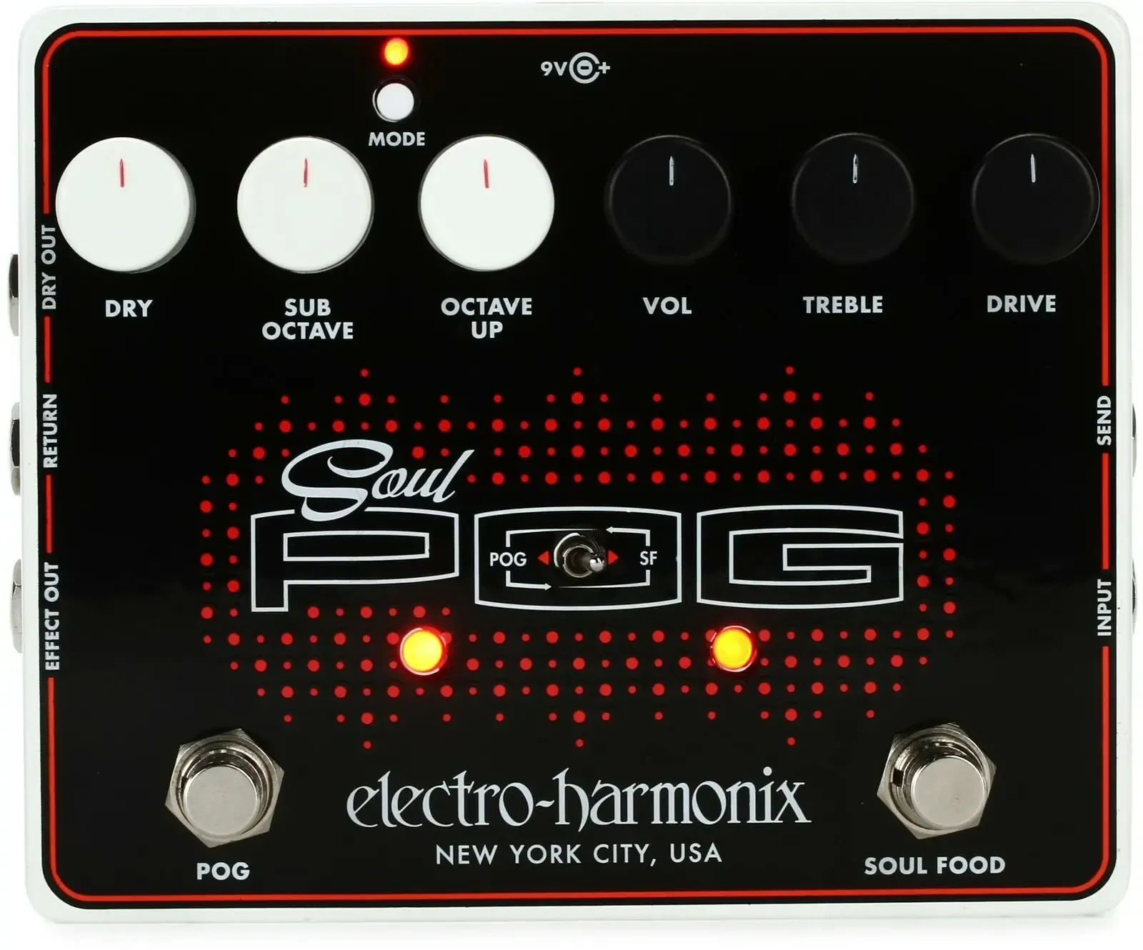 Педаль эффектов для электрогитары Electro-Harmonix Soul Pog Polyphonic Octave Generator and Overdrive