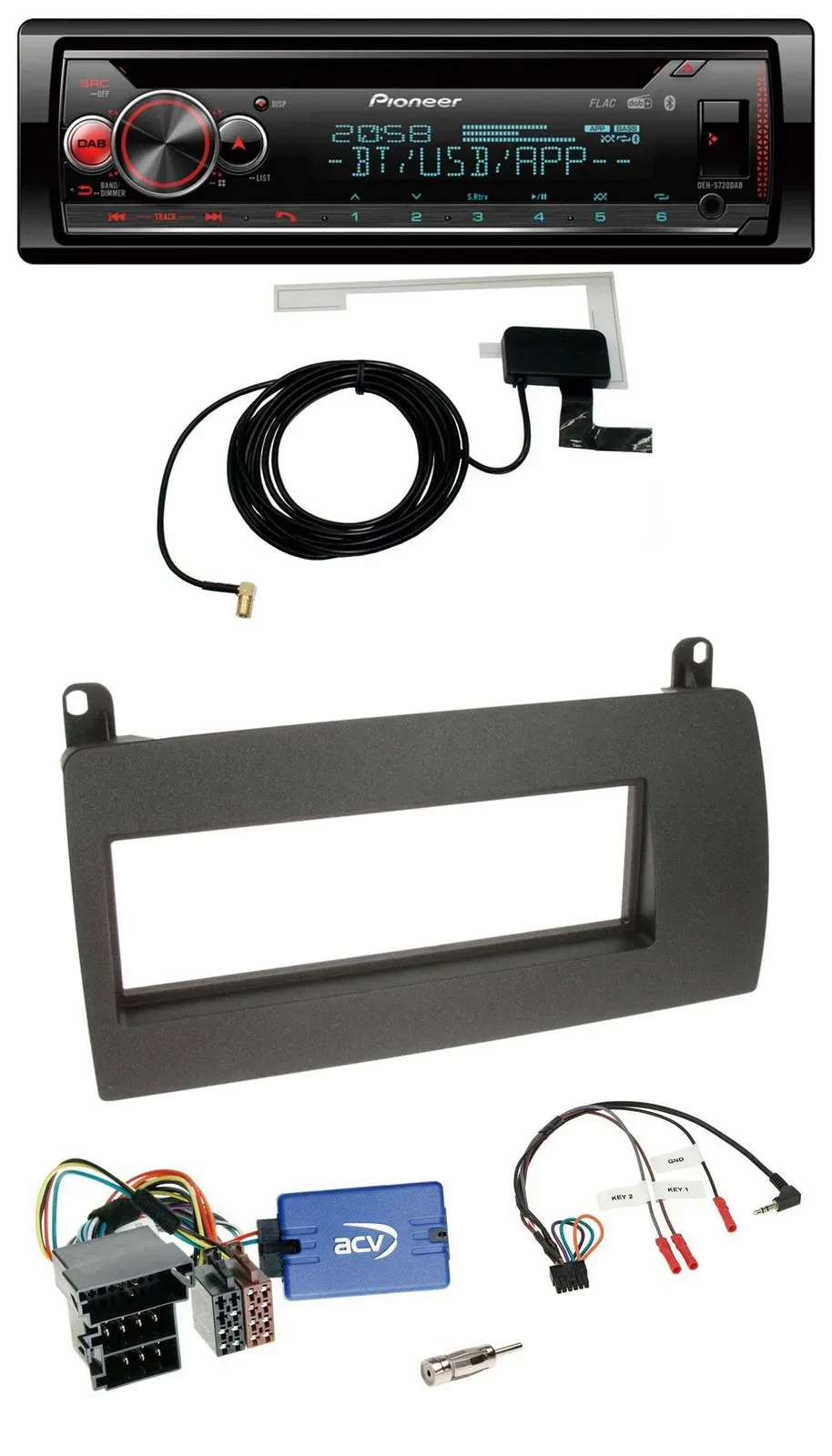 Pioneer DAB CD Lenkrad USB Bluetooth Autoradio für Rover 75 (2003-2005)