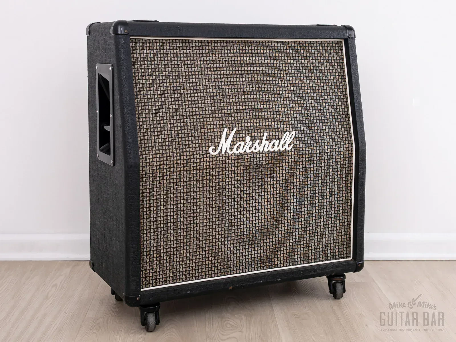 1980 Marshall 1960A Lead 4x12 Vintage Speaker Cab Large Check, Celestion G12-65