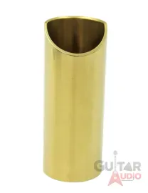 The Rock Slide, Polished Brass Guitar Slide, Small