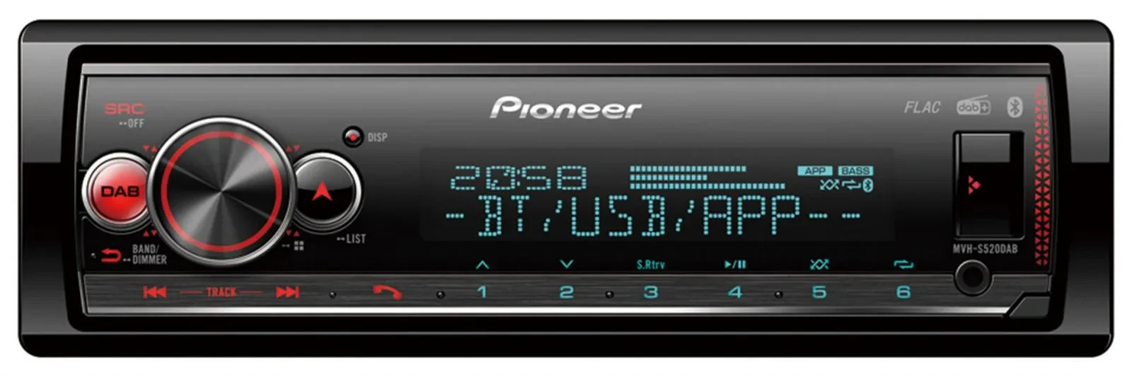 Автомагнитола для Honda CR-V (с 2013) Pioneer Bluetooth, USB, MP3, DAB