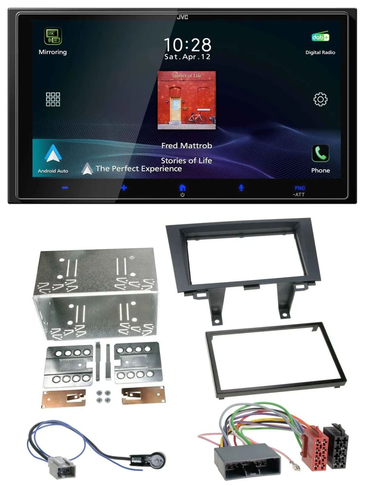 JVC USB Bluetooth 2DIN DAB MP3 Autoradio für Honda CR-V RE5/RE6/RE7 06-12