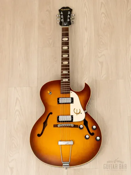 Электрогитара полуакустическая Epiphone ES-LK Limited Edition Lenny Kravitz Signature Sorrento HH Sunburst w/case Japan 1996