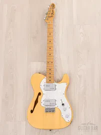 Электрогитара полуакустическая Fender Telecaster Thinline 1972 Vintage Reissue TN72-85 HH Natural w/gigbag Japan 1996