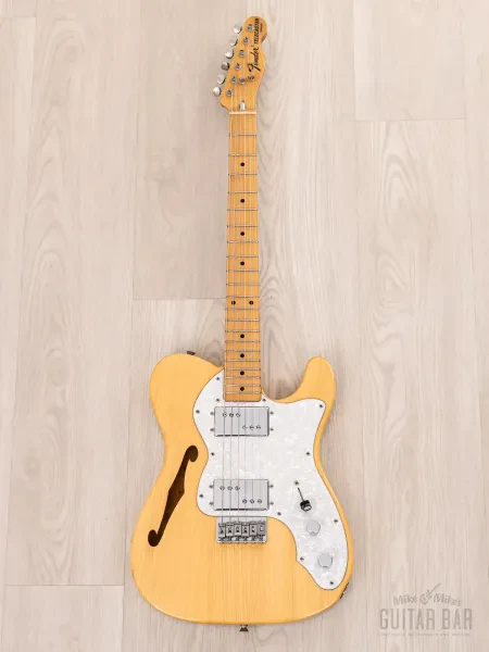 Электрогитара полуакустическая Fender Telecaster Thinline 1972 Vintage Reissue TN72-85 HH Natural w/gigbag Japan 1996
