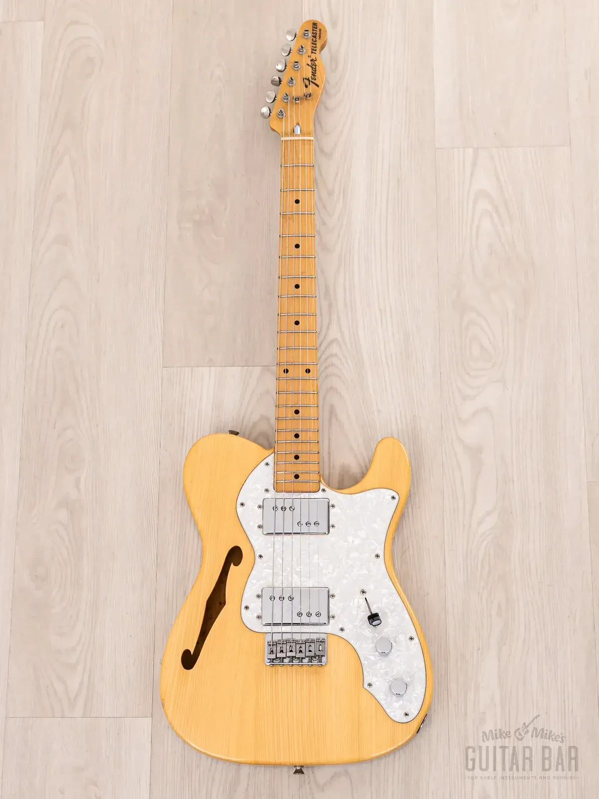 Электрогитара полуакустическая Fender Telecaster Thinline 1972 Vintage Reissue TN72-85 HH Natural w/gigbag Japan 1996
