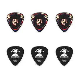 Медиаторы Dunlop JH-PT15H Jimi Hendrix Star Haze, 6 штук в коробочке, 1 мм