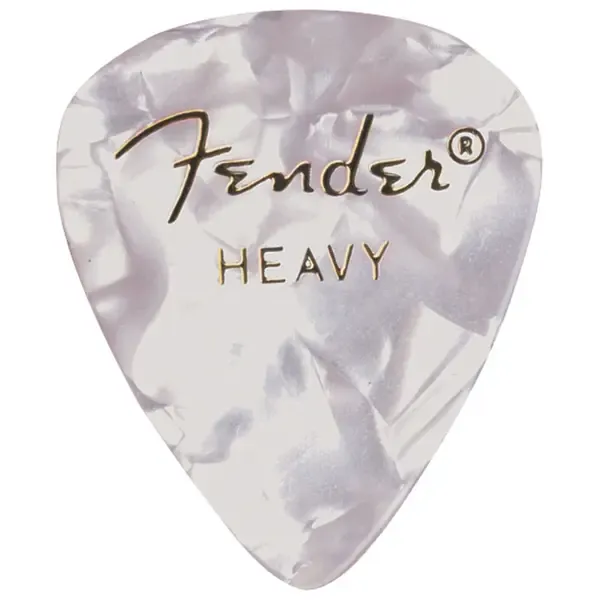 Медиаторы Fender 351 Shape Premium, Heavy, White, 12 Count