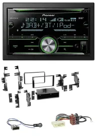 Pioneer Bluetooth MP3 DAB 2DIN USB CD Autoradio für Nissan Micra 13-17 schwarz g