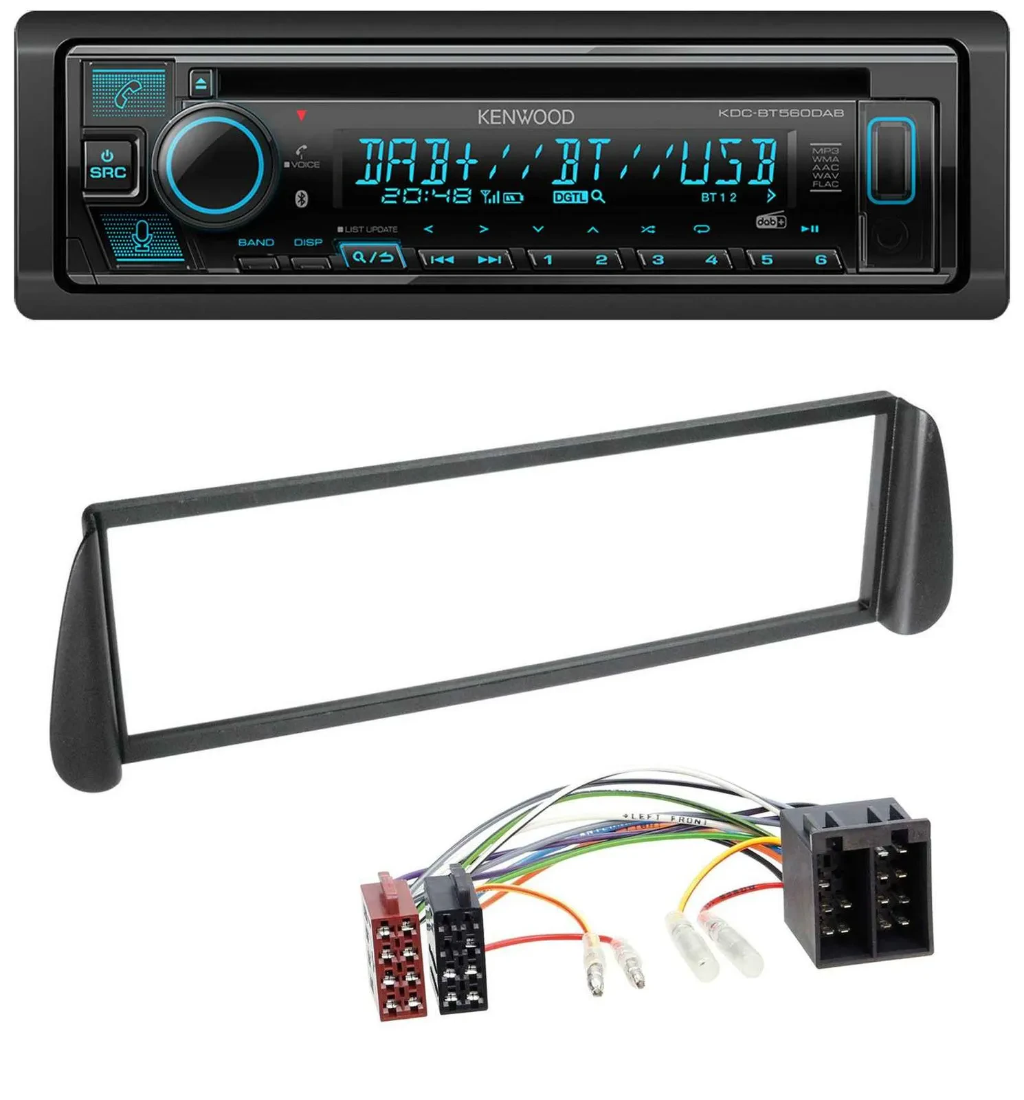 Kenwood Bluetooth DAB CD MP3 USB Autoradio für Citroen Xsara Picasso (ab 2000)