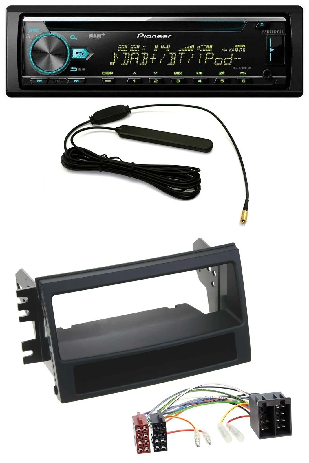 Pioneer CD MP3 AUX DAB USB Autoradio für Kia Soul (AM, 2008-2011)