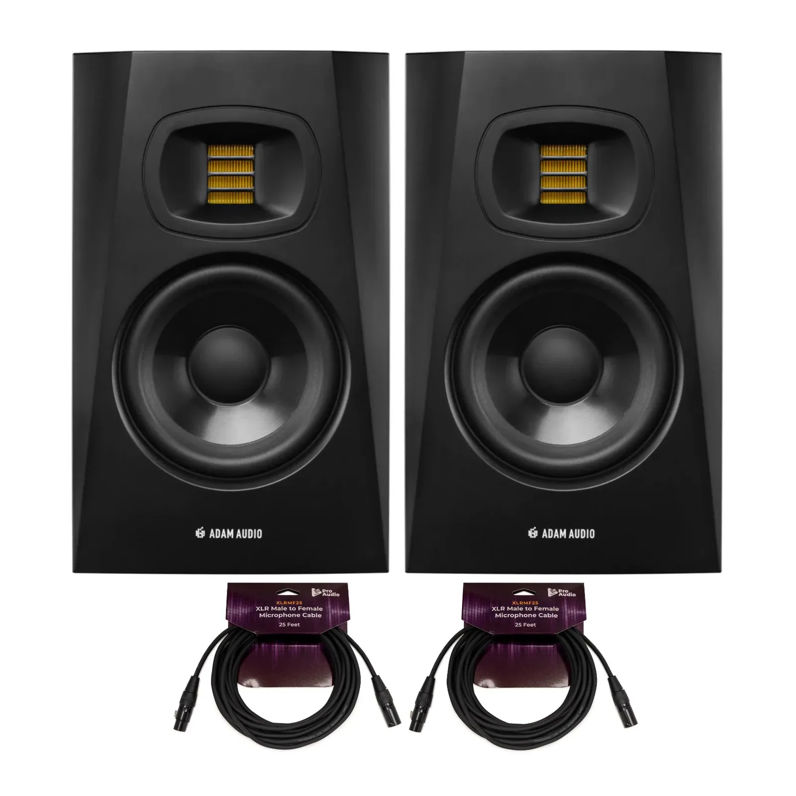 Adam Audio T5V Active Nearfield Monitor 2 Pack Bundle PRO Audio
