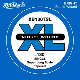 Струна для бас-гитары D'Addario XB130TSL, сталь никелированная, круглая оплетка, калибр 130