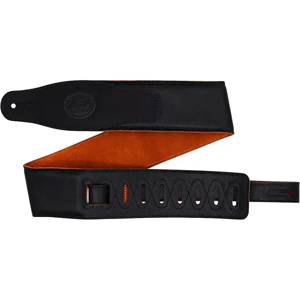 Ремень для гитары Levy's 2.5" Padded Garment Leather Guitar Strap Black 3 in.